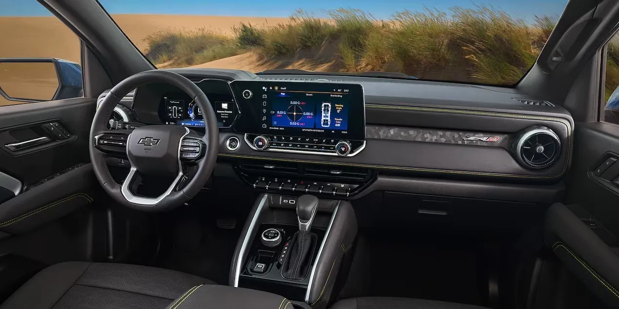 Interior of a modern vehicle