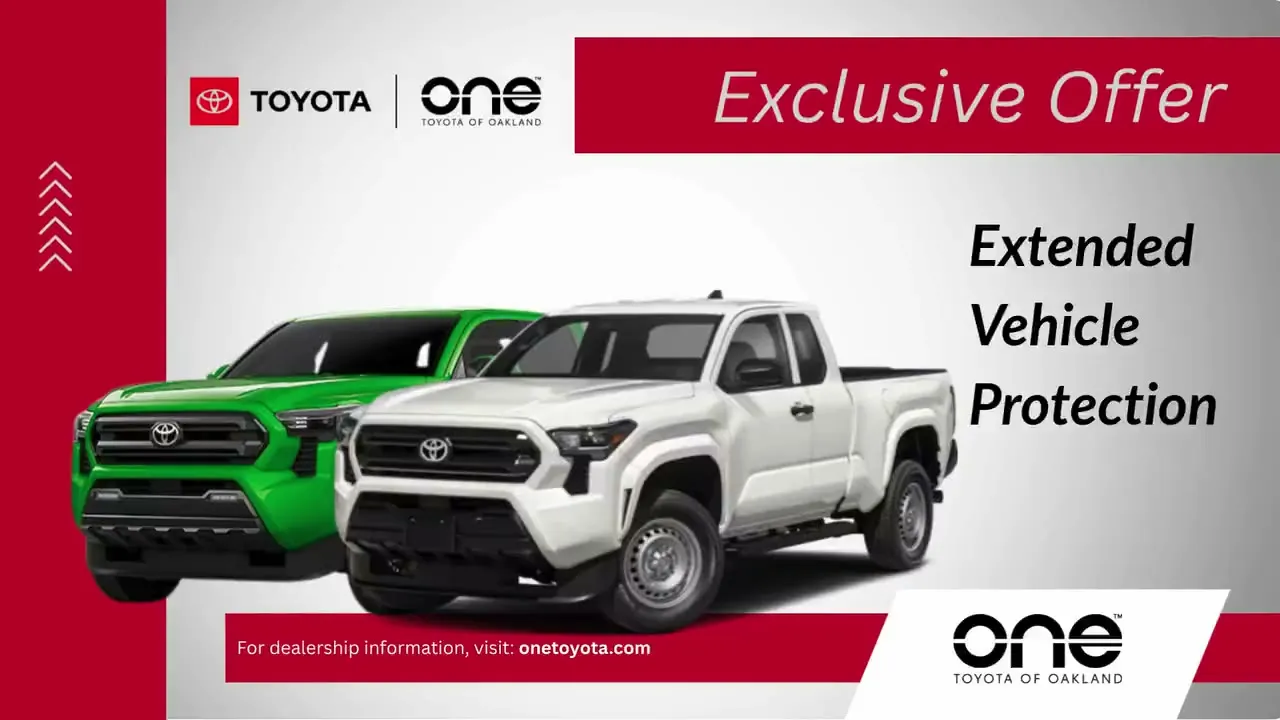 One Toyota of Oakland — exclusive extended warranty offer